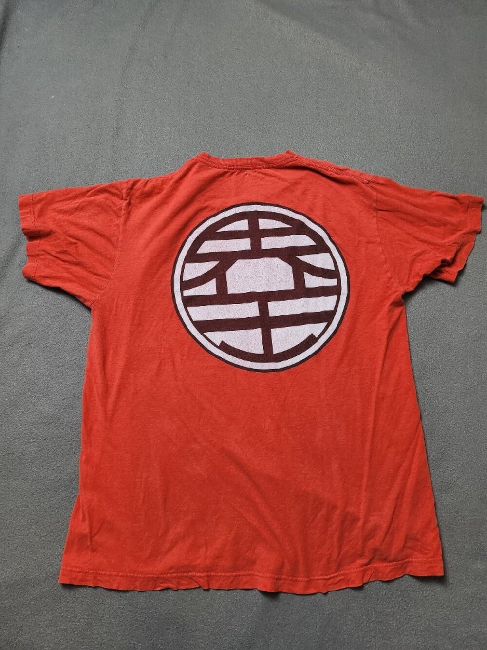 Ripple Junction WornDragon Ball Z Kame King Kai Kanji Orange Graphic Tee Men's L